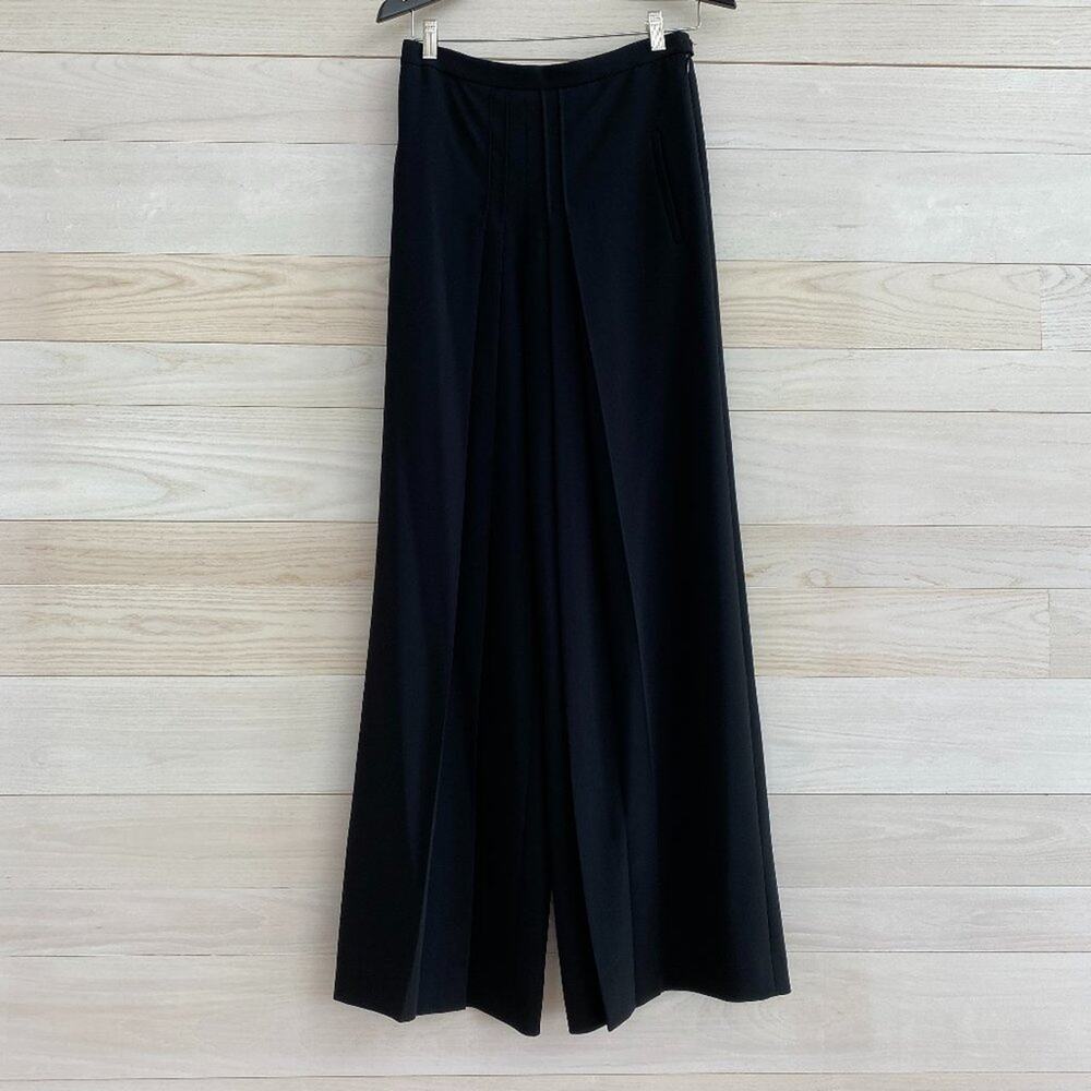 Moschino Black Wide Leg Flowy Pants